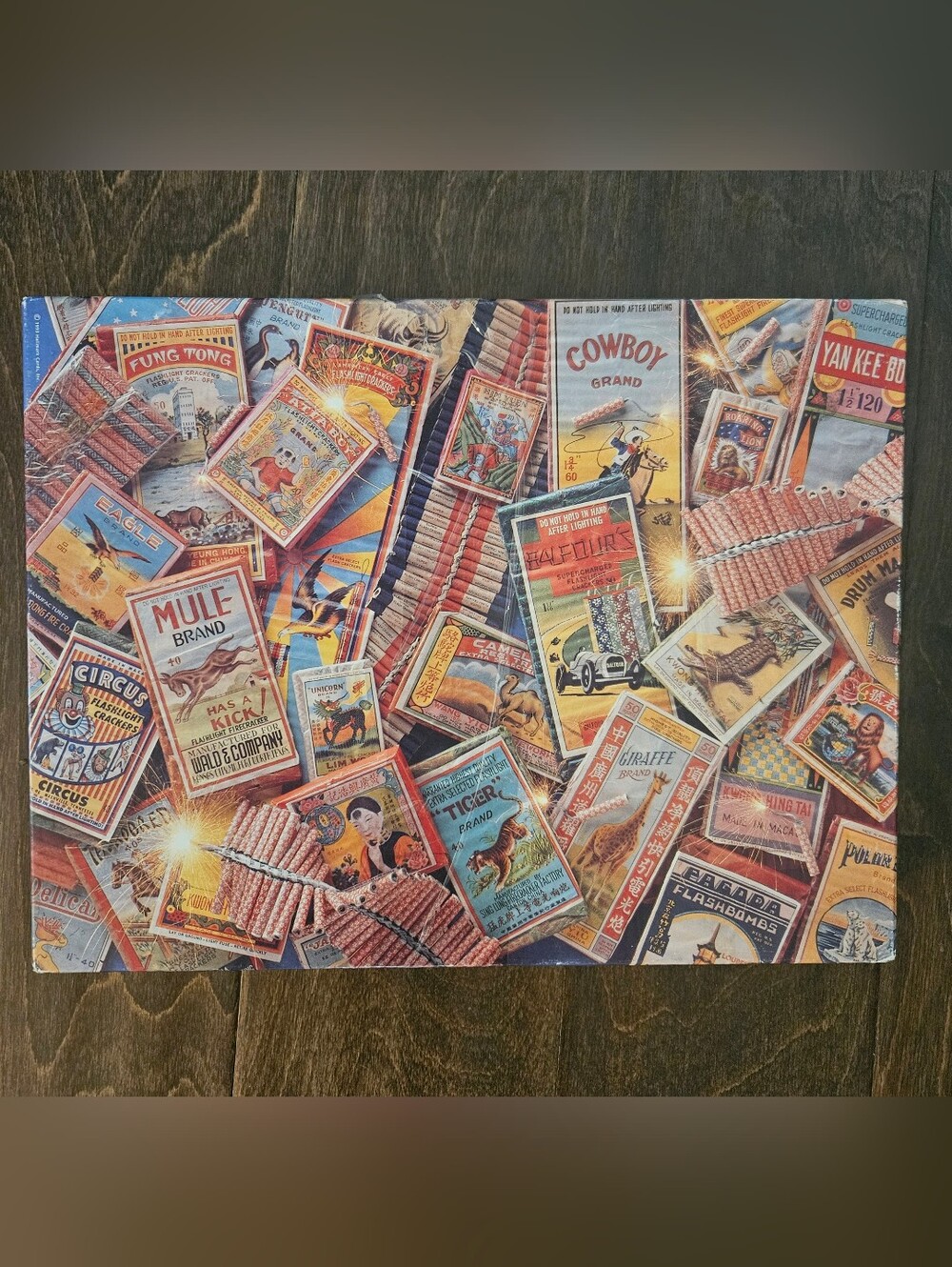 Vintage Hallmark Springbok Firecracker Matchbox 500 Pc Puzzle